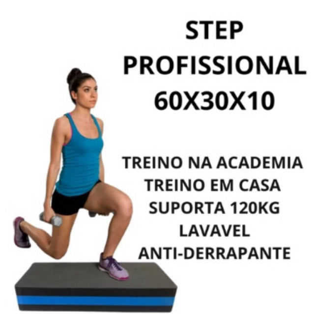 Kit 2 Step Academia Aeróbico Ajustável Fitness Treino em Casa em Oferta na Shopee