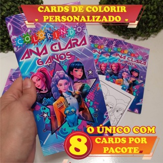 Lembrancinhas de festa - Cards de colorir PERSONALIZADO Guerreiras Kpop, com 8 cards cada pacote  A6 em Oferta na Shopee