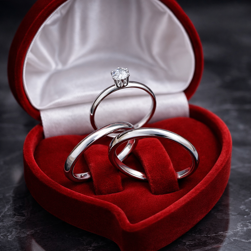 Par de Aliança Lisa Tradicional Fina Fininha 2mm de Namoro Prata + Anel Solitário em Oferta na Shopee