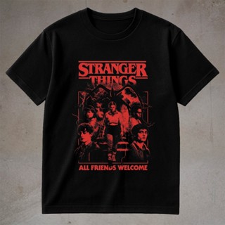 Camiseta Masculina Feminina Stranger Camisa 100% Algodão Things em Oferta na Shopee