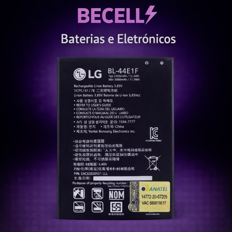 Flex Carga Bateira LG K10 Pro Bl-44e1f Original + NF + Entrega Direta