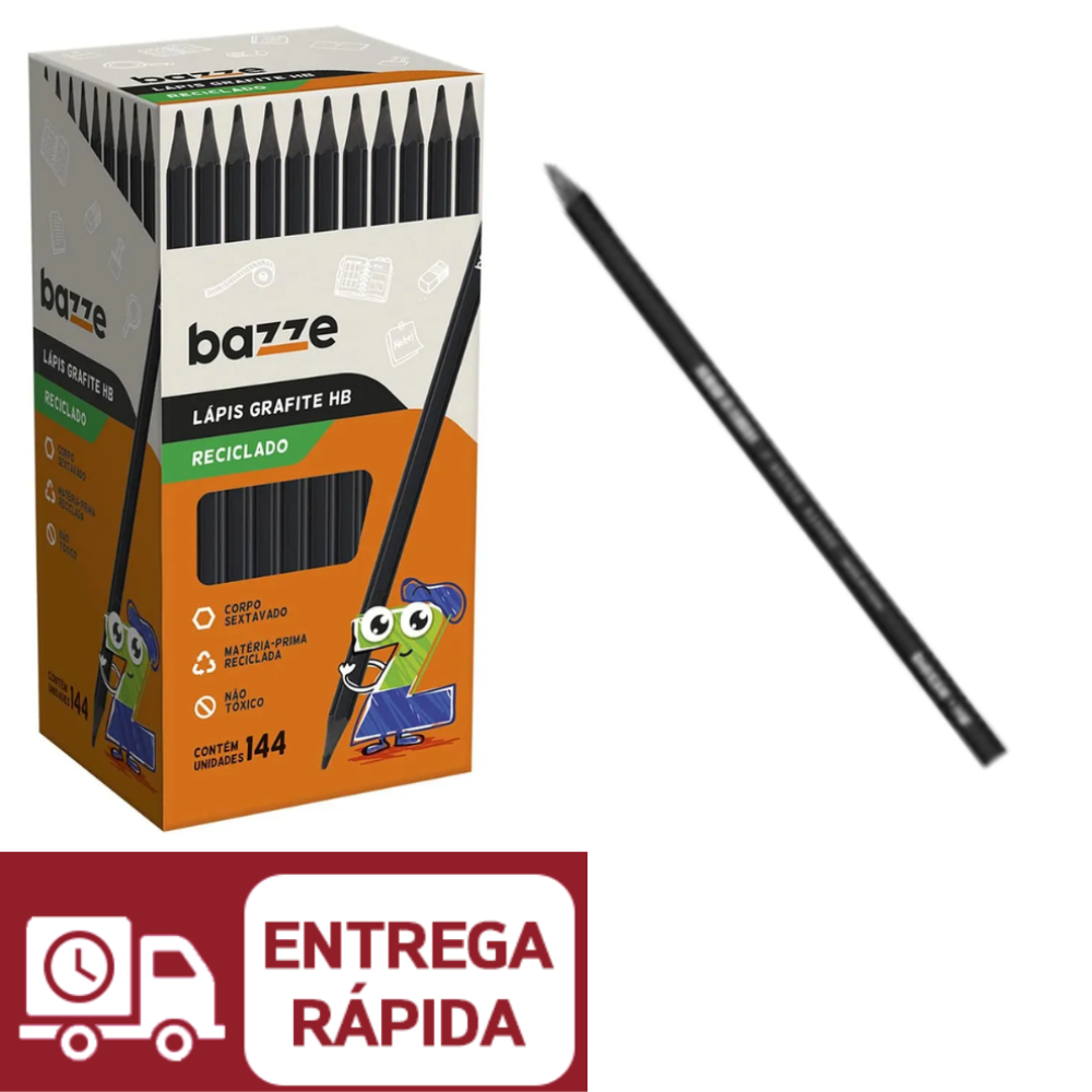 Lápis Grafite HB Bazze Super Eco