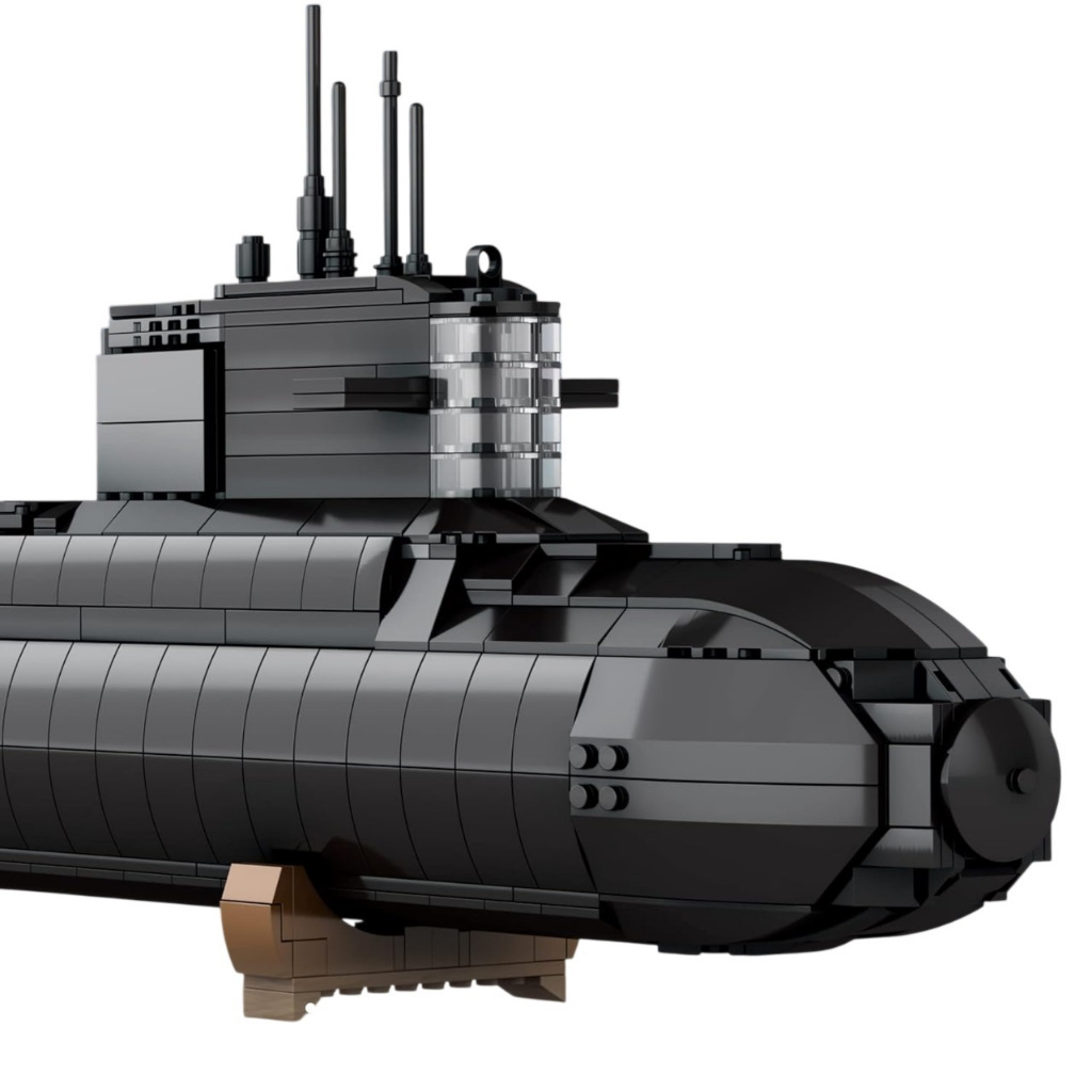 Brinquedos de Blocos Lego Militar Mini Figuras Barco Navio Guerra Batalha Naval Submarino 03