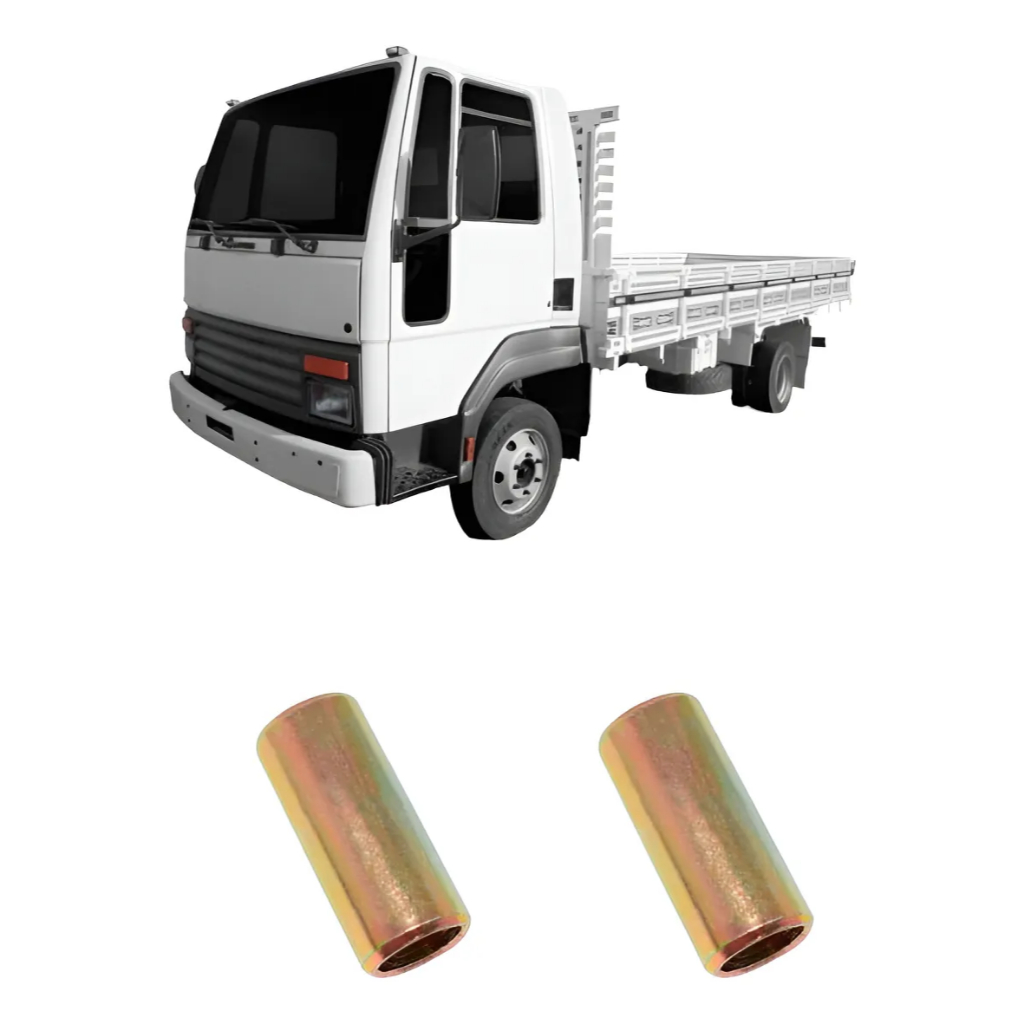 Kit 2 Bucha Interna Ferro Amortecedor Traseiro Caminhões Volkswagen e Ford Cargo