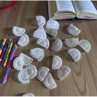 Adaptador De Clips Emborrachado 50 Unidades Preto Transparente ou Branco em Oferta na Shopee