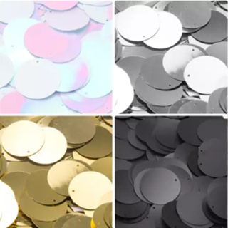 Paetê Lantejoula 12/16/20mm - 25g ou 50g, bodados., artesanato, customização, fantasias, carnaval em Oferta na Shopee