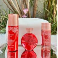 Kit Presente Floratta Red Perfume 75ml + Hidratante Corporal 200ml + Óleo Perfumado corporal 150ml + 01 Nécessaire