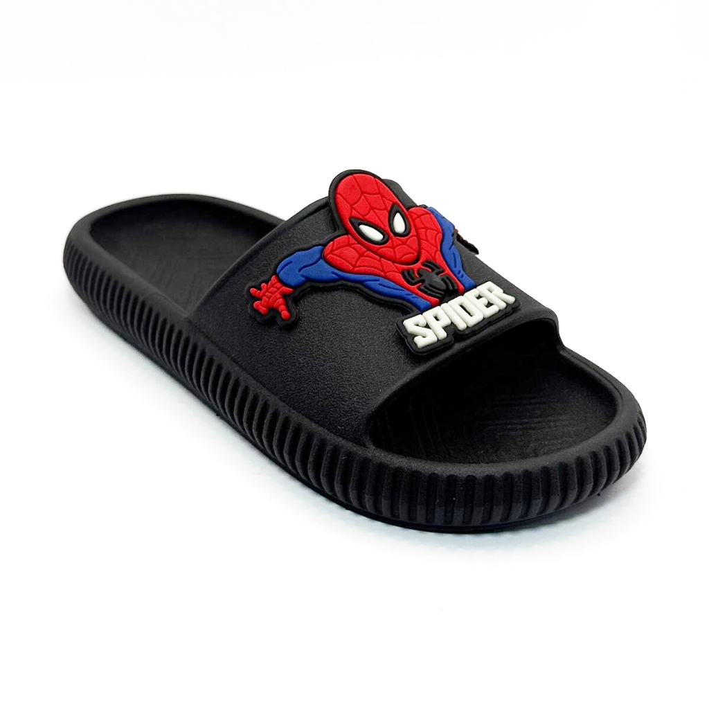 Chinelo Slide Nuvem Masculino Infantil Aranha Antiderrapante Confortável Macio Passeio Escolar Leve