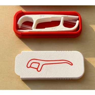 Caixa Porta Haste de Fio Dental – Impressa em PLA | Compacta e Higiênica