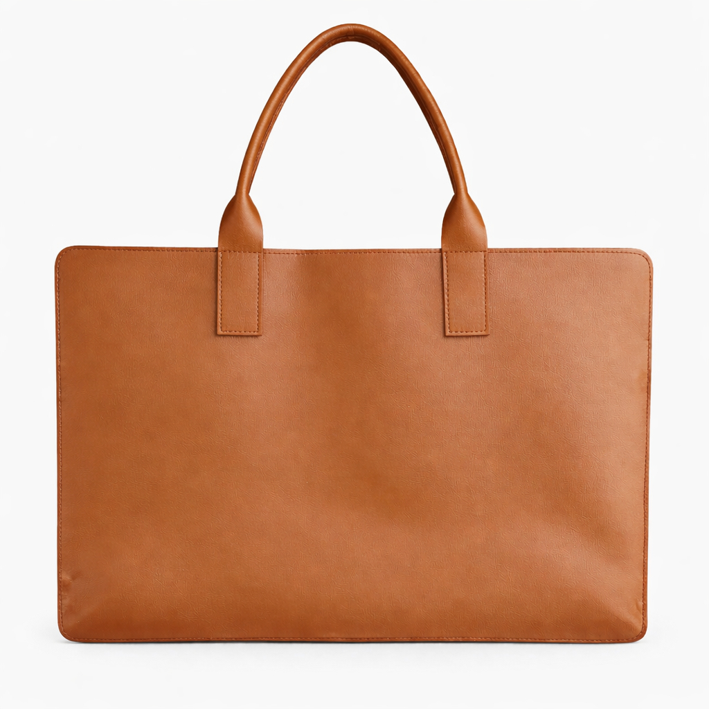 Bolsa Pasta Executiva Unissex para Notebook Couro Sintético Premium Grande 45cm