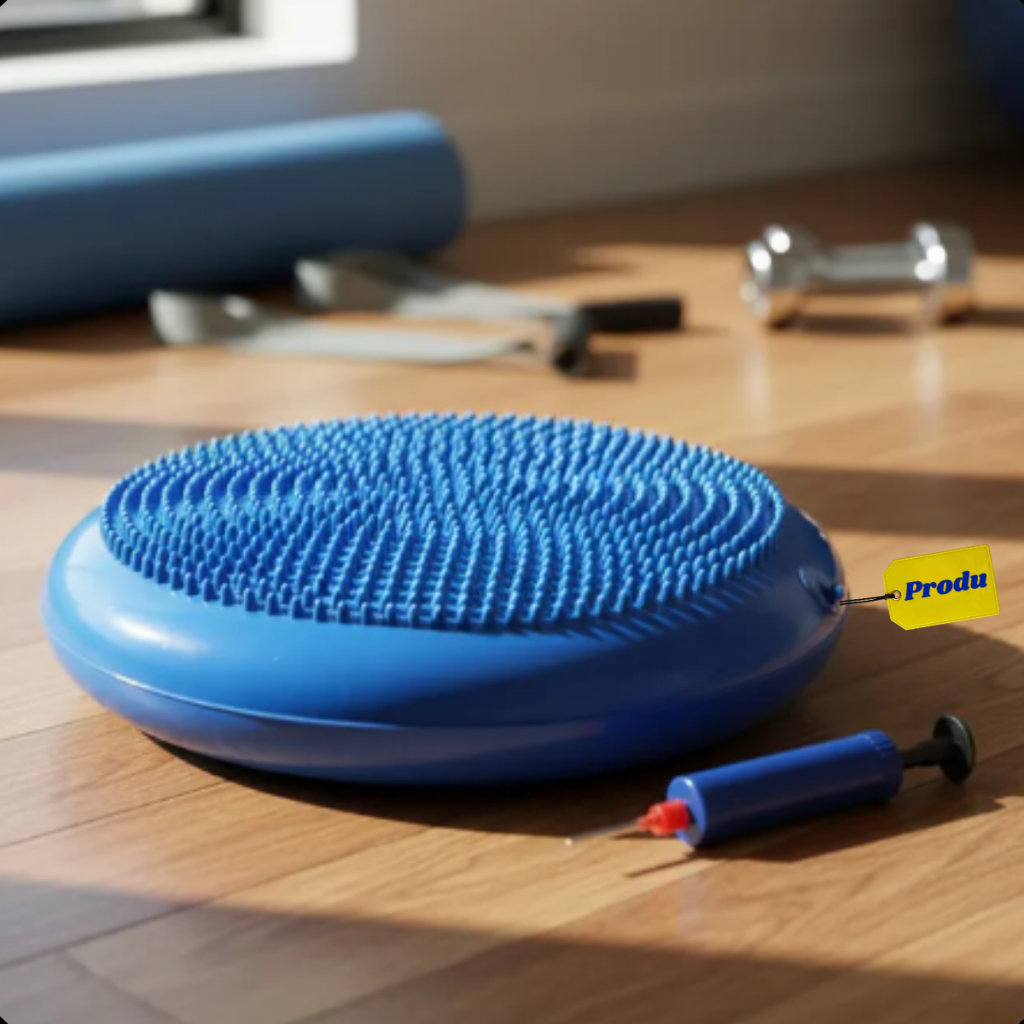 Disco De Equilíbrio Inflável Produ 33cm Fisioterapia Pilates Treino Funcional Com Bomba Manual Top