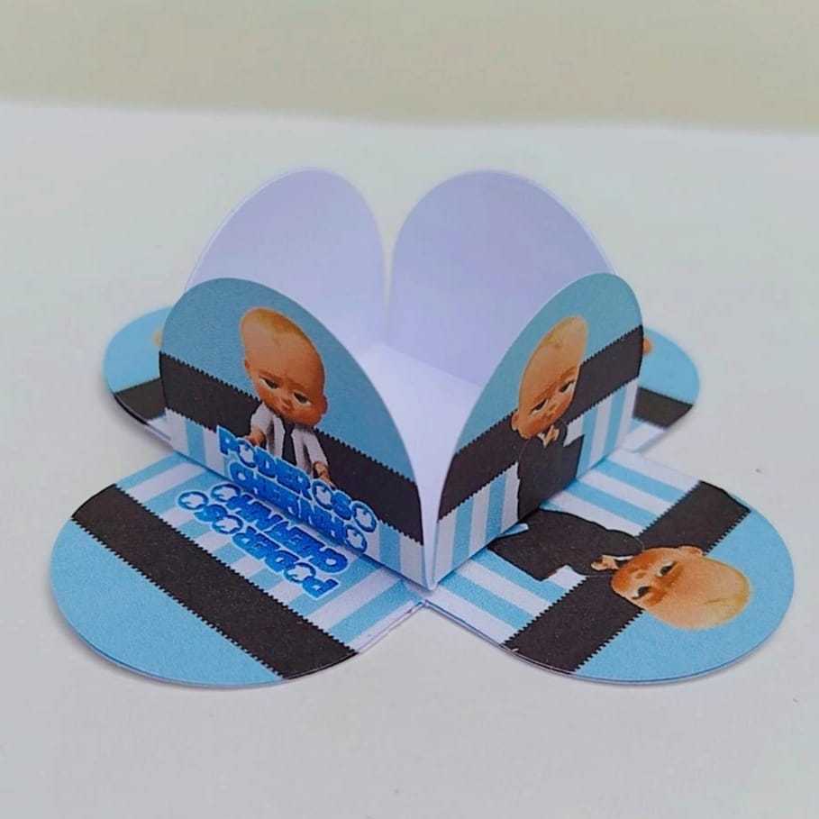 50 Forminhas Personalizada de Doce Brigadeiro 4 Pétalas Festa, Aniversário PODEROSO CHEFINHO