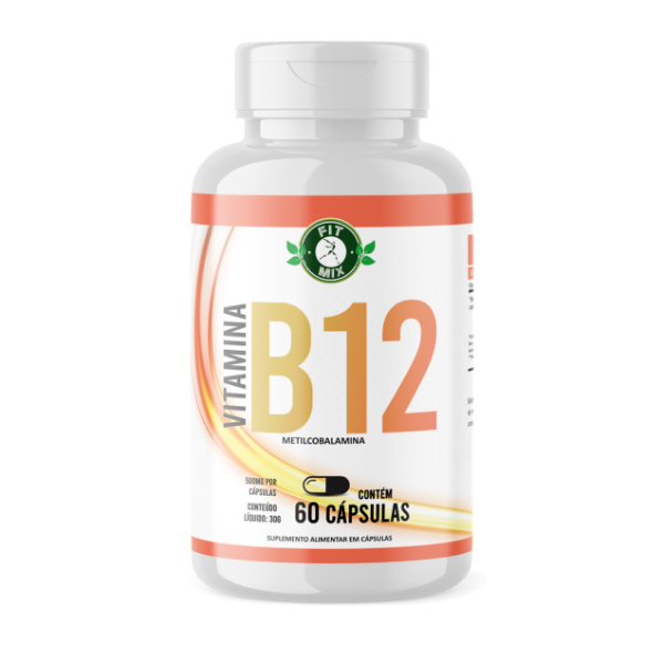 Vitamina B12 Metilcobalamina 600mg 60cápsulas Fit Mix
