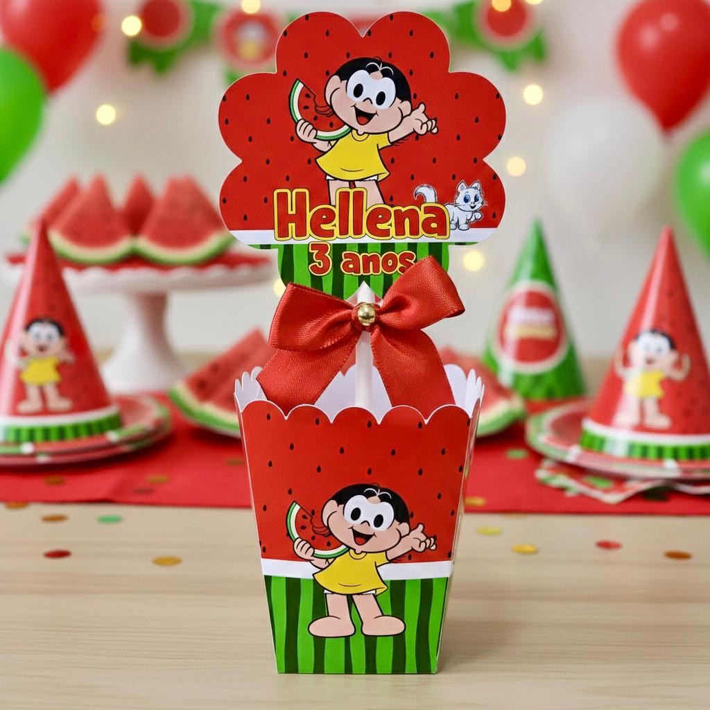 20 UNIDADES CENTRO DE MESA CACHEPO Magali Vermelho Enfeite Festa Aniversário Chá Revelação em Oferta na Shopee