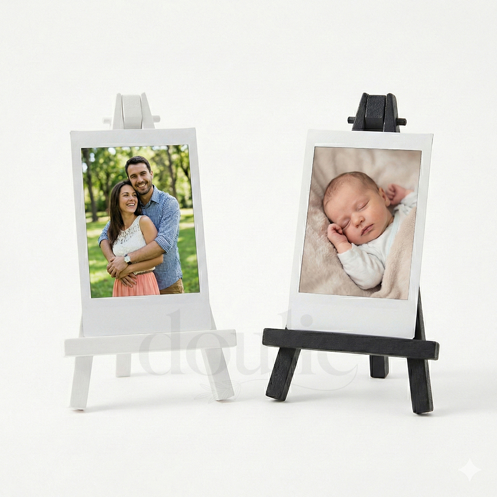 Mini Cavalete Porta Retrato Instax - Polaroid - Casamento - Lembrancinhas - Kits 2/4/6/10 Unidades em Oferta na Shopee