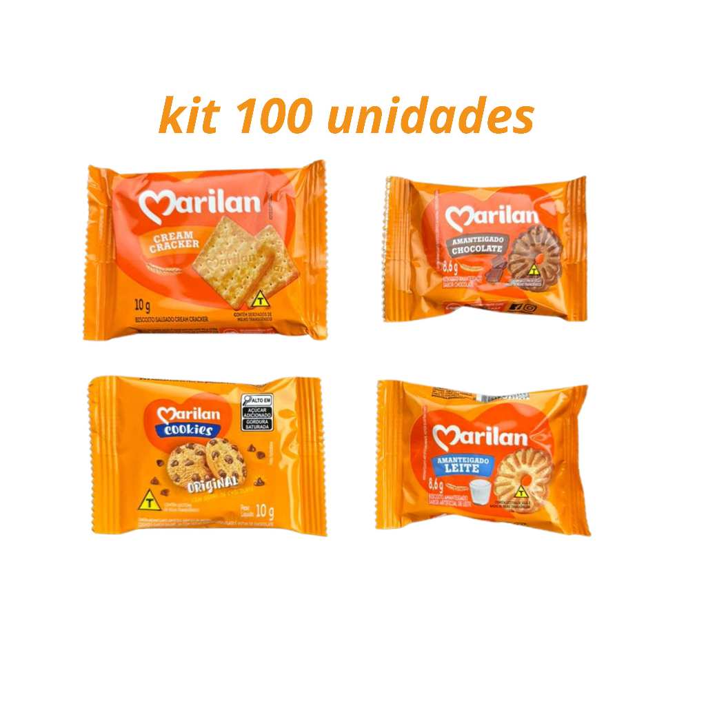 KIT BISCOITO MARILAN SACHÊS  100 UND