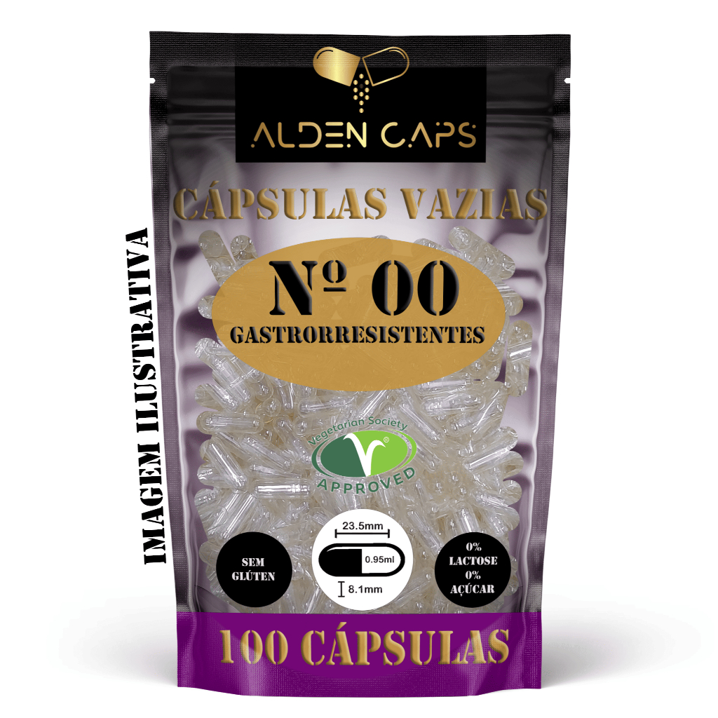 100 Cápsulas Vegetais Gastro Resistentes Dr-caps Nº 00 (1.000mg) em Oferta na Shopee