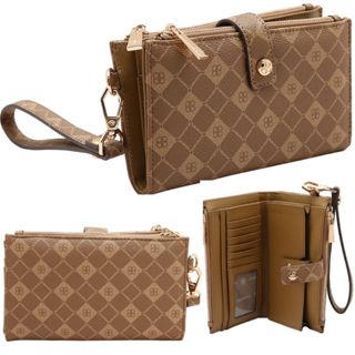 Carteira Feminina Bolsa de Mão Chenson Original Porta Moeda Celular Cartão Cédula Dinheiro Monograma em Oferta na Shopee