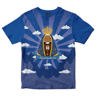 Camiseta infantil de Nossa Senhora Aparecida para crianças em Oferta na Shopee