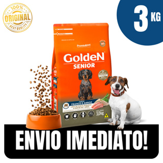 Ração Senior Pequeno Porte Frango e Arroz Grãos Adaptados Premium 3kg - Envio Imediato em Oferta na Shopee