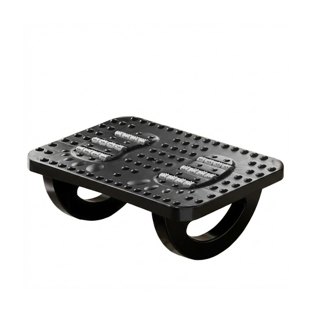 Apoio De Pé Ergonômico Escritório Duplo Massageador Balanço 180 Graus