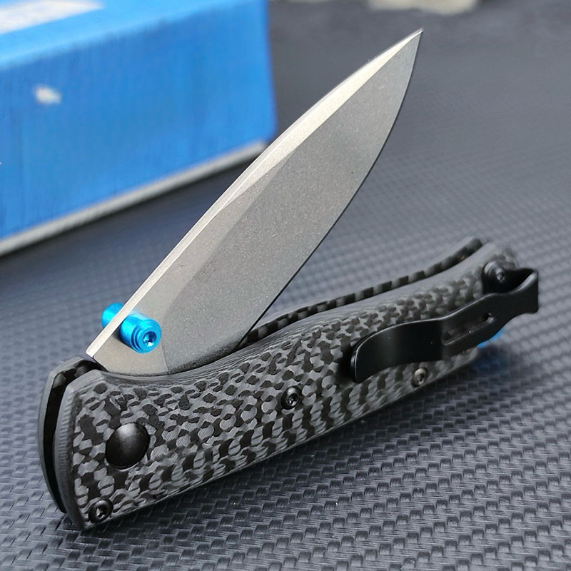 Canivete Premium Lamina S-35V Cabo em Fibra de Carbono em Oferta na Shopee