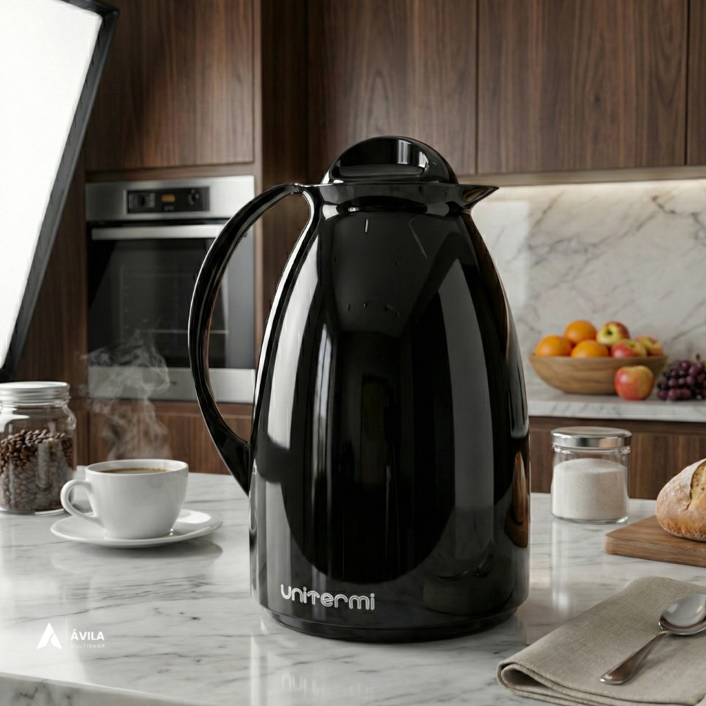 Garrafa Térmica 650mL Com Alça Para Café Chá Leite Água Chimarrão Tererê Escritório Cozinha Unitermi Florença em Oferta na Shopee