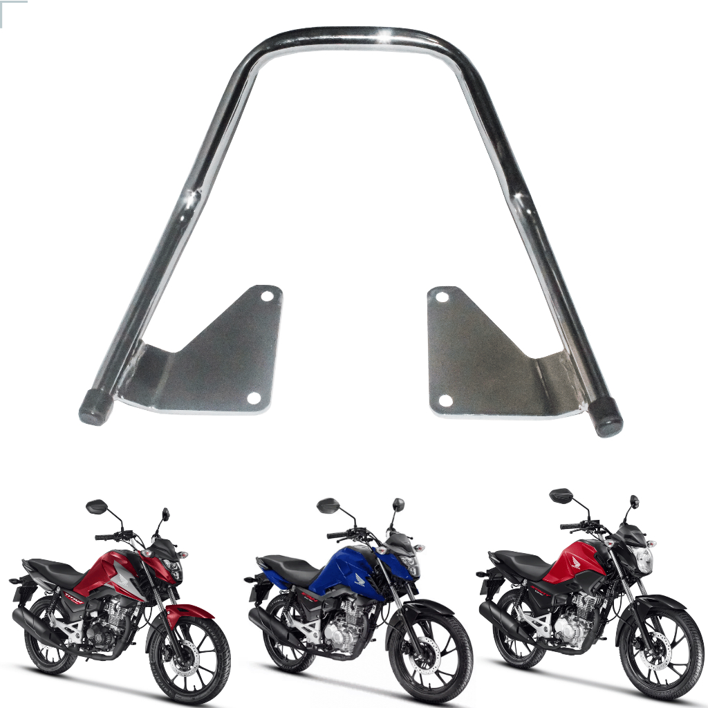 Alça Modelo Vertical Moto Titan 160 Fan 160 Start 160 Ano 2025 á 2026 Cromada