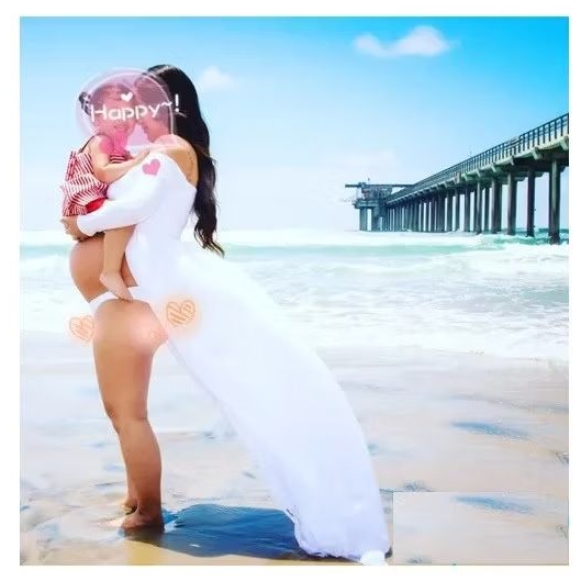 Maxi Vestido Ensaio Gestante Ensaio Fotográfico Branco Frente Aberta