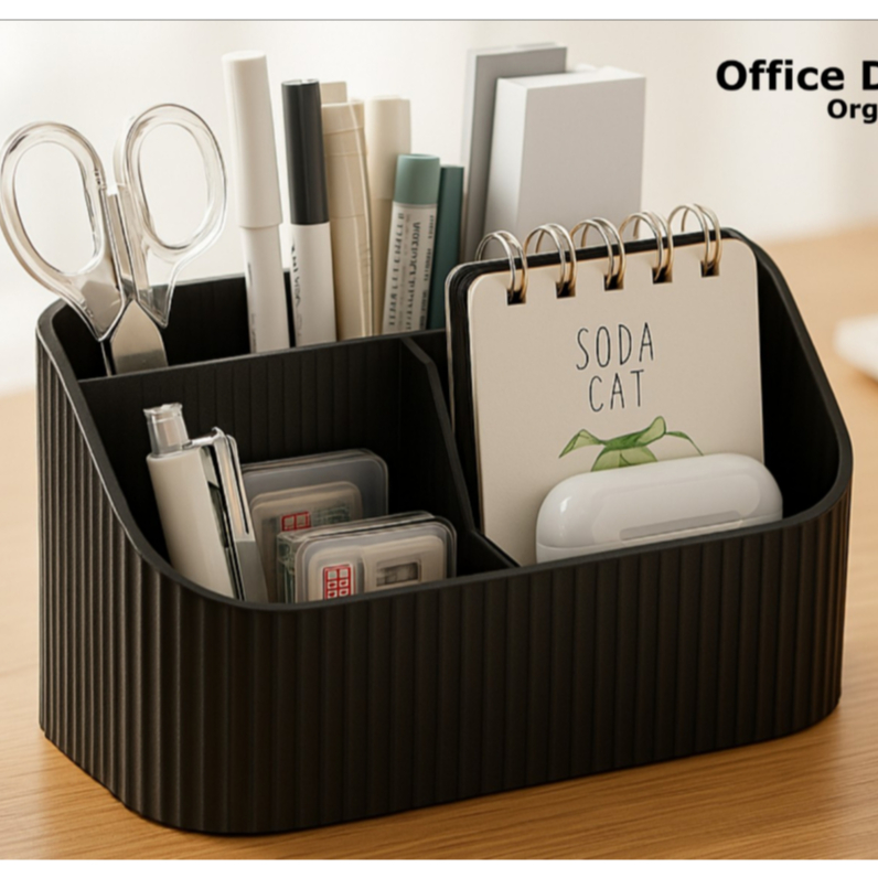 Organizador de Mesa Moderno Textura Canelada Porta Caneta para Escritório Recepção e Sala de Estar Moderna em Oferta na Shopee