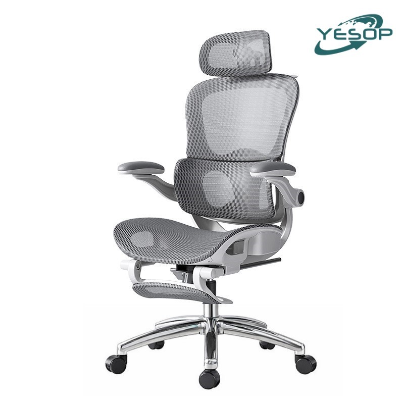 YESOP Cadeira De Escritório Ergonômica Com Apoio Lombar E De Pernas Assento em Oferta na Shopee