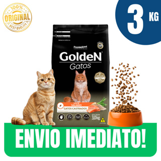 Ração para Gatos Adultos Castrados Salmão 3kg Trato Urinário Saudável - Envio Imediato em Oferta na Shopee