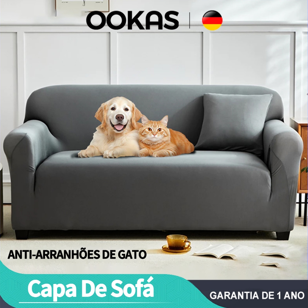 OOKAS Macio Capa De Sofá 2 e 3 e 4 Lugares Resistente a Manchas Resistente Ao Desgaste e Dobrável