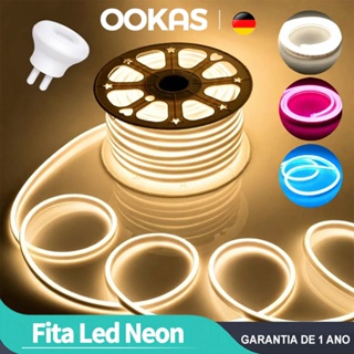 OOKAS Flexível Fita Led 10 Metros 110V Fita Led Neon Iluminação Ambiente Para Casa/Carro em Oferta na Shopee