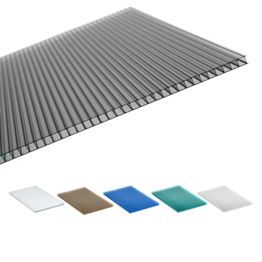 Kit 4 Chapas de Policarbonato Alveolar com 4mm de espessura 1,05x1,0mts