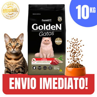 Ração p/gatos Golden Gatos Adultos Carne 10,1kg Sem Corantes Redução de Odor Fezes - Envio Imediato em Oferta na Shopee