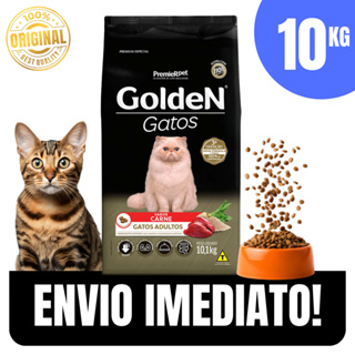 Ração para Gatos Adultos Carne 10,1kg Saúde Intestinal e Ômegas 3 e 6 - Envio Imediato em Oferta na Shopee