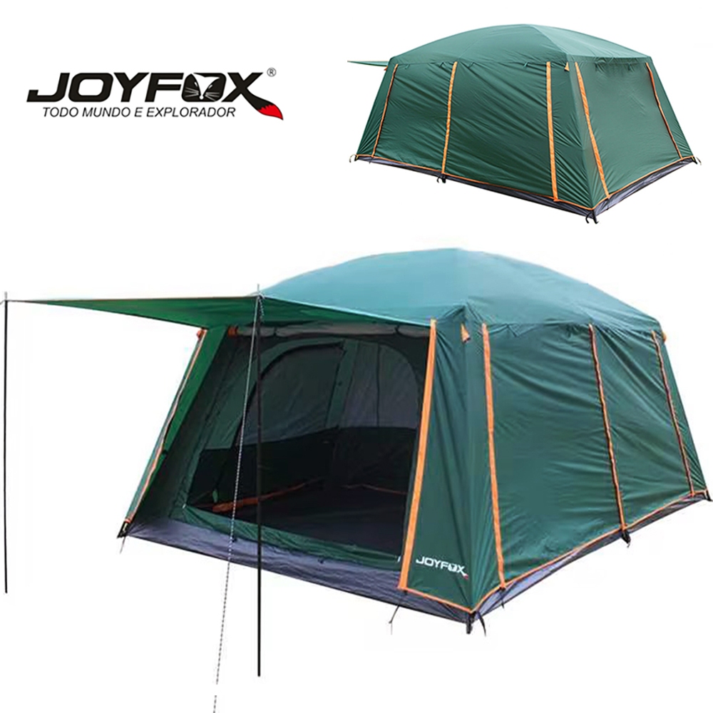 Barraca de Camping 12-16 Pessoas Impermeavel 4000mm JOYFOX Barraca Familiar Grande 420*305*200cm