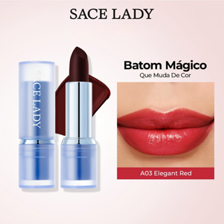 Batom Mágico SACE LADY  hidratante labial de longa duração brilho em Oferta na Shopee