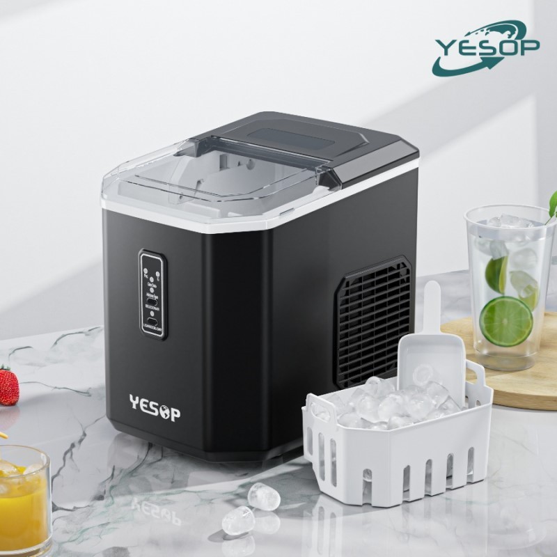 YESOP Máquina De Gelo 12kg/Dia 127V Automática Turbo Ice Portátil Preto para Casa Bar e Escritório em Oferta na Shopee