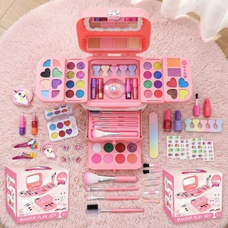 Kit Maquiagem Infantil 72 Peças Criança De Maquiagem Com Maletinha Make Linda Completa