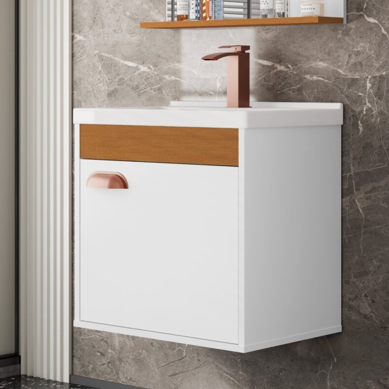 Conjunto Gabinete Com Espelheira E Cuba Para Banheiro Hercules Com Opções Em Cores