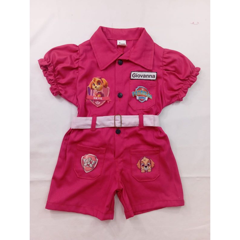 macacão infantil skye patrulha em Oferta na Shopee