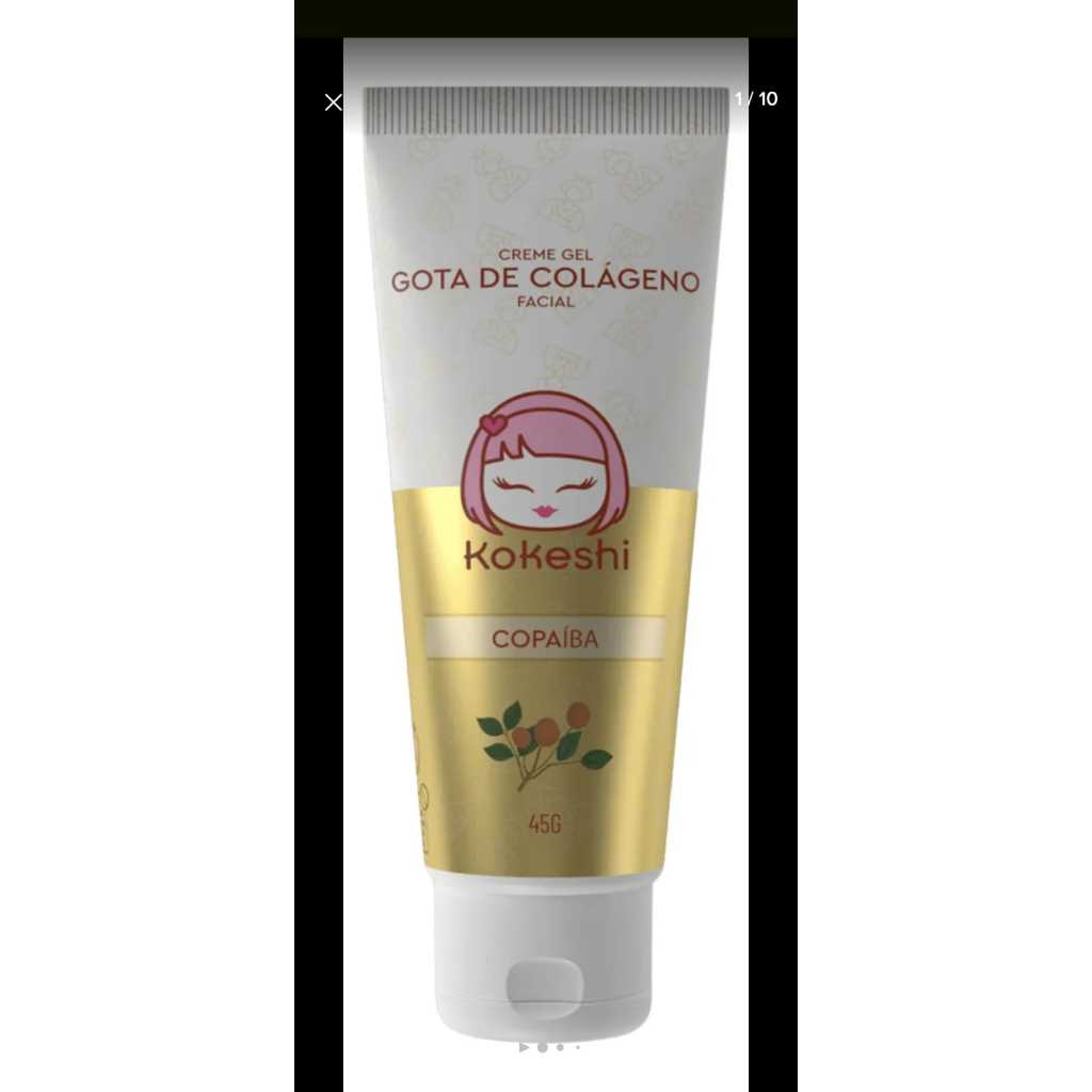 Creme Gel Regenerador Facial Gota de Colágeno Kokeshi