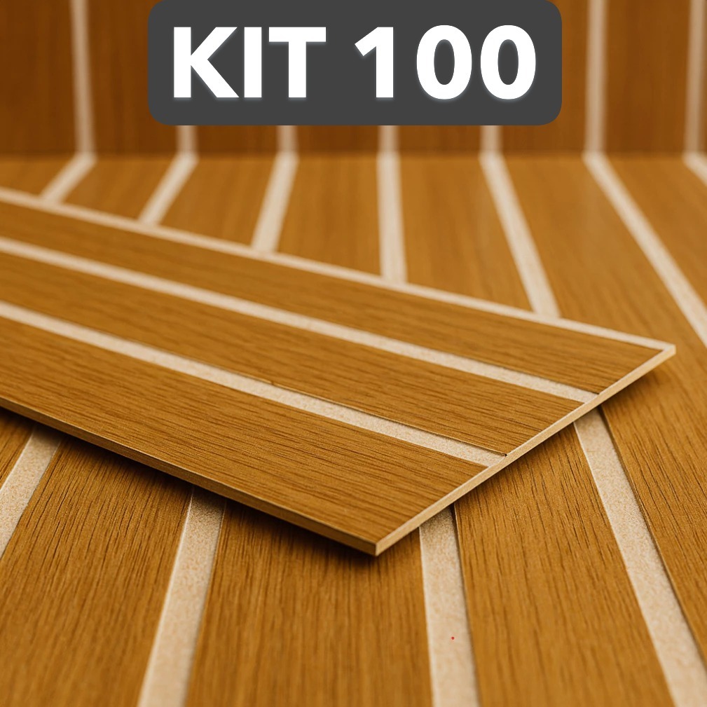 Kit 20 Ripado MDF Autocolante 45x11 Parede Decorativa Premium – Frejó em Oferta na Shopee
