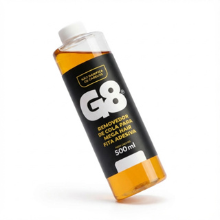 Removedor de Fita Adesiva Mega Hair e Proteses G8 120ml ou 500ml em Oferta na Shopee