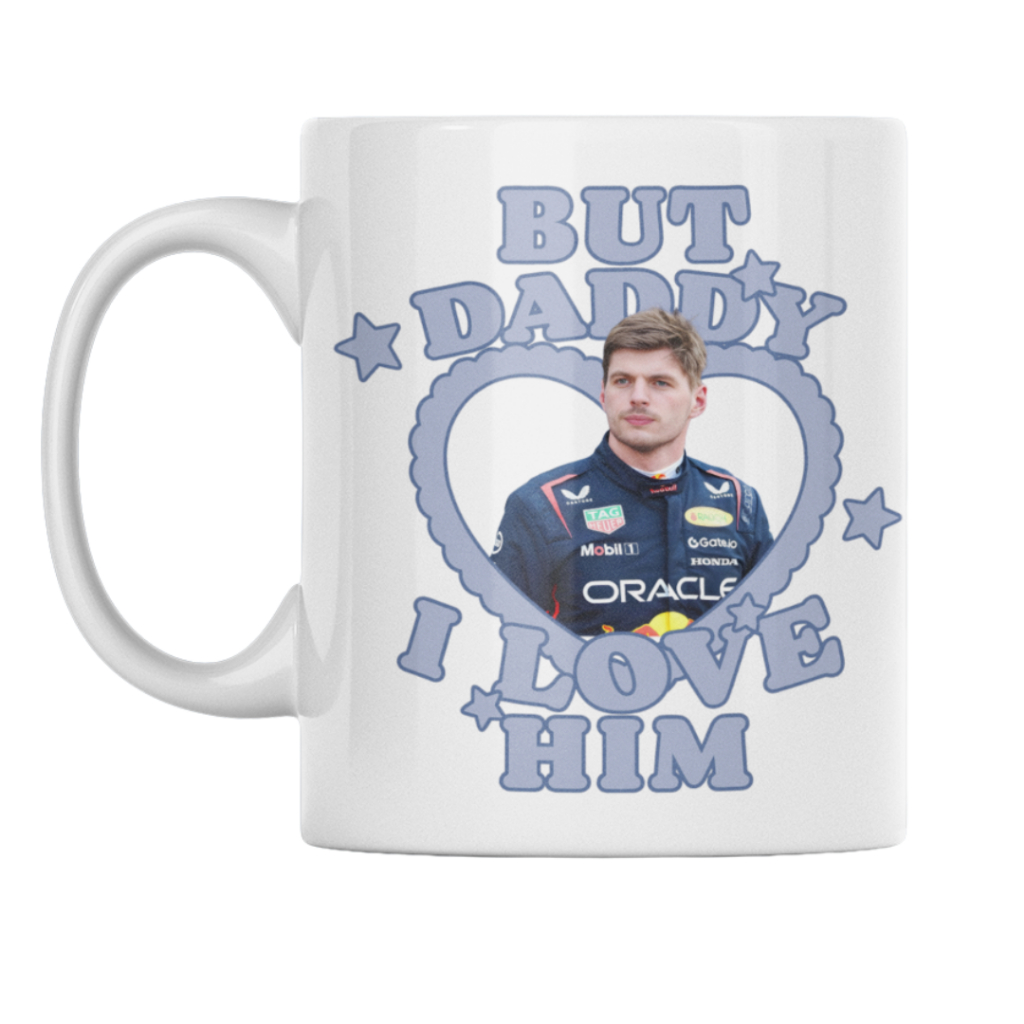 Caneca Cerâmica Fã Daddy I Love Him Max Verstappen Fórmula 1 em Oferta na Shopee