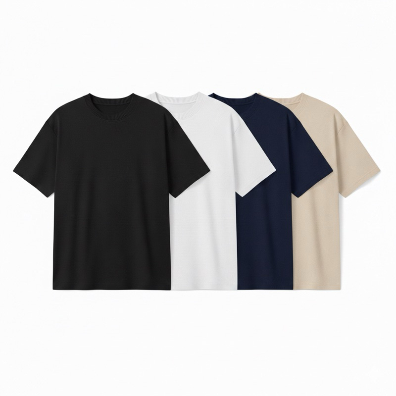Camiseta Oversized feminina lisa Streetwear Premium 100% Algodão
