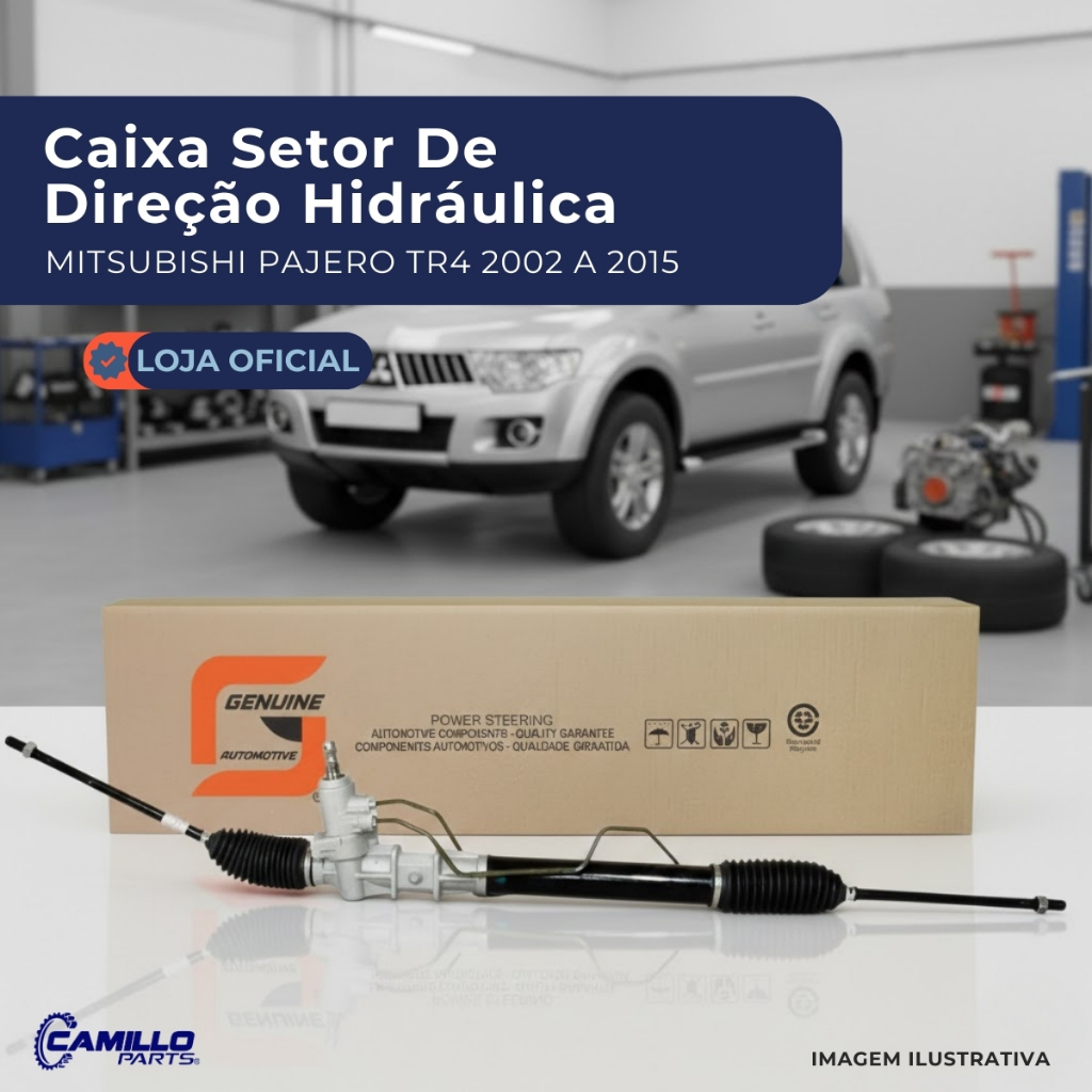 Caixa Setor Direção Hidráulica Mitsubishi Pajero TR4 2002 A 2015 Pajero IO 1992 A 2001 Genuine Automotive