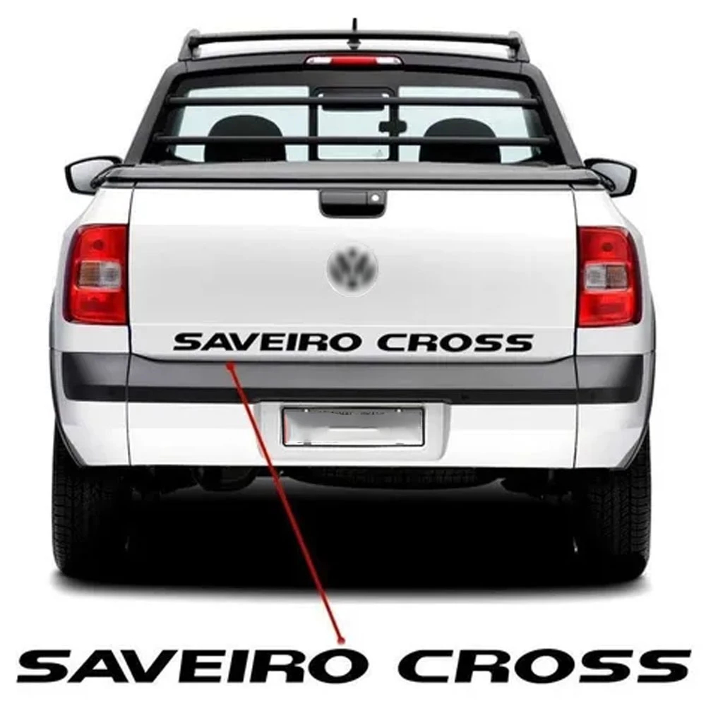 Adesivo Faixa Tampa Traseira Saveiro Cross 2011/2013 - Preto